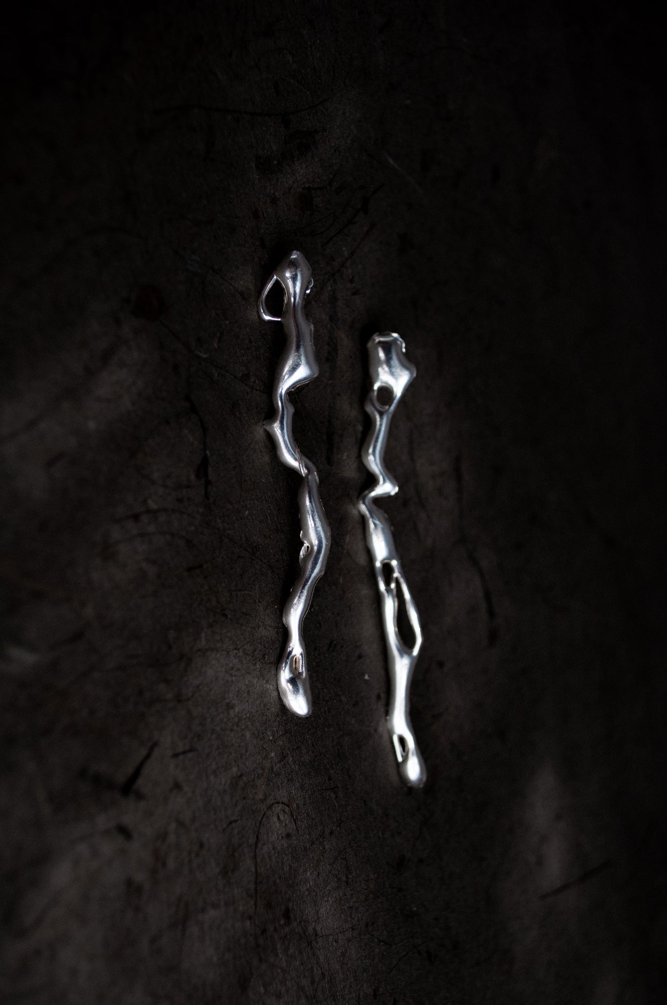 The White Hair of the Stones Earrings